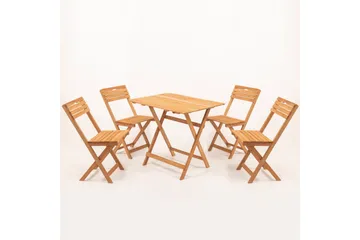 Parwati Cafésett - Valnøtt - Hagemøbler & utemiljø - Hagegruppe - Spisegrupper hage