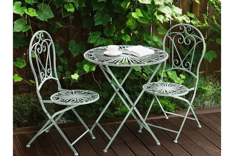 Piossasco Cafésett - Grønn - Hagemøbler & utemiljø - Hagegruppe - Cafemøbler & cafesett