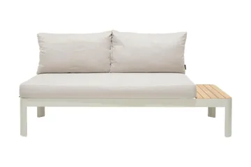 Portals Loungegruppe 2-seter - Hvit/Teak - Hagemøbler & utemiljø - Hagegruppe - Cafemøbler & cafesett