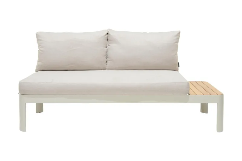 Portals Loungegruppe 2-seter - Hvit/Teak - Hagemøbler & utemiljø - Hagegruppe - Cafemøbler & cafesett