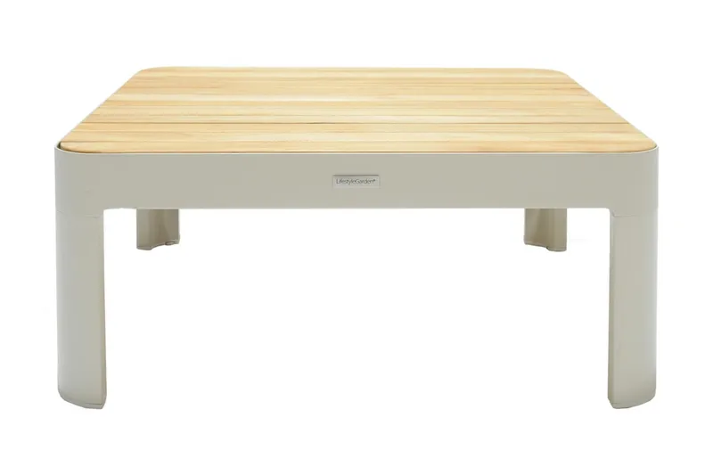 Portals Loungegruppe 4-seter - Hvit/Teak - Hagemøbler & utemiljø - Loungemøbler - Loungegrupper