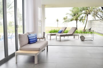 Portals Solsengsett med Pute - Hvit / Tre - Hagemøbler & utemiljø - Stoler & Lenestoler - Solsenger & solvogner