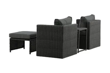 Quad Balkonggruppe 2-seters - Svart - Hagemøbler & utemiljø - Hagegruppe - Cafemøbler & cafesett