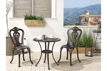 Radogna Balkongsett 65 cm + 2 Stoler - Brun - Hagemøbler & utemiljø - Hagegruppe - Cafemøbler & cafesett