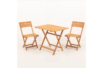 Ramdevi Cafésett - Valnøtt - Hagemøbler & utemiljø - Hagegruppe - Cafemøbler & cafesett