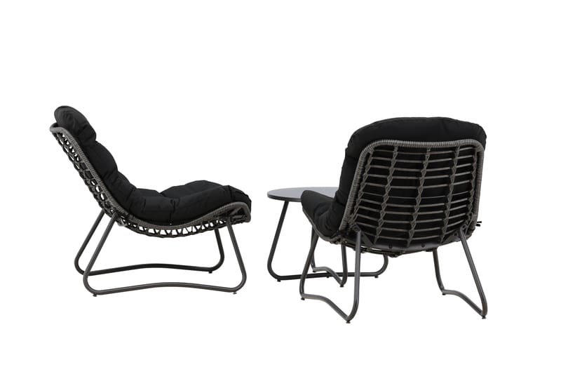 Cala Sofagruppe Utendørs 2-seter - Svart - Hagemøbler & utemiljø - Hagegruppe - Sofagruppe utendørs