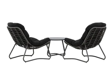 Cala Sofagruppe Utendørs 2-seter - Svart - Hagemøbler & utemiljø - Hagegruppe - Sofagruppe utendørs