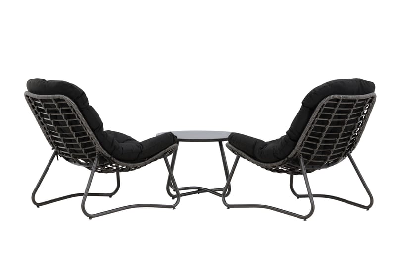 Cala Sofagruppe Utendørs 2-seter - Svart - Hagemøbler & utemiljø - Hagegruppe - Sofagruppe utendørs
