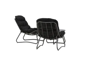 Cala Sofagruppe Utendørs 2-seter - Svart - Hagemøbler & utemiljø - Hagegruppe - Sofagruppe utendørs