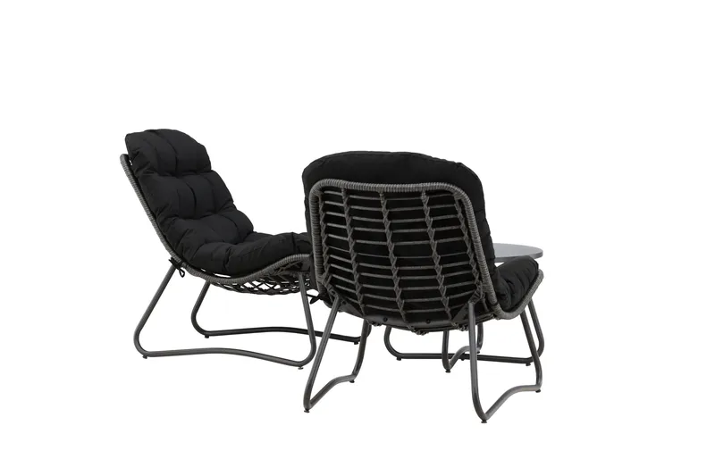 Cala Sofagruppe Utendørs 2-seter - Svart - Hagemøbler & utemiljø - Hagegruppe - Sofagruppe utendørs