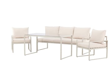 Catania Sofagruppe Utendørs 5-seter - Beige - Hagemøbler & utemiljø - Hagegruppe - Sofagruppe utendørs