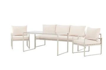 Catania Sofagruppe Utendørs 5-seter - Beige - Hagemøbler & utemiljø - Hagegruppe - Sofagruppe utendørs
