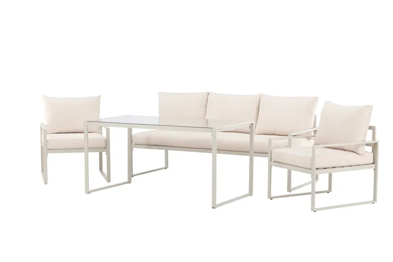Catania Sofagruppe Utendørs 5-seter - Beige - Hagemøbler & utemiljø - Hagegruppe - Sofagruppe utendørs
