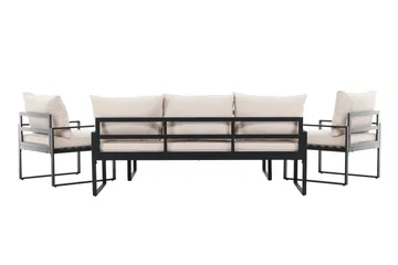 Catania Sofagruppe Utendørs 5-seter - Svart - Hagemøbler & utemiljø - Hagegruppe - Sofagruppe utendørs