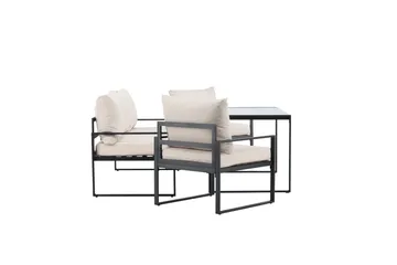 Catania Sofagruppe Utendørs 5-seter - Svart - Hagemøbler & utemiljø - Hagegruppe - Sofagruppe utendørs