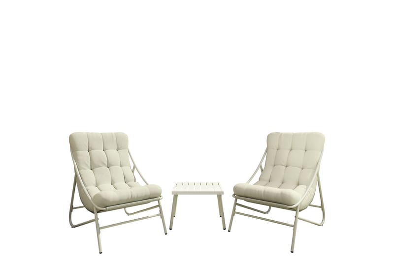 Cedarwick Cafesett Utendørs - Beige - Hagemøbler & utemiljø - Hagegruppe - Cafemøbler & cafesett