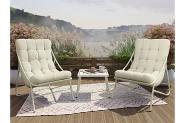 Cedarwick Cafesett Utendørs - Beige - Hagemøbler & utemiljø - Hagegruppe - Cafemøbler & cafesett