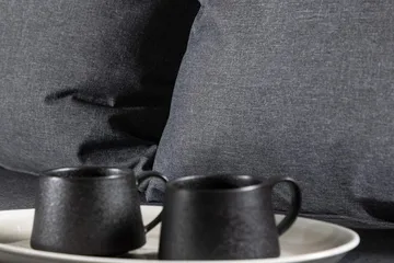 Chania hjørnesofagruppe 4-seter utendørs - Svart - Hagemøbler & utemiljø - Hagegruppe - Sofagruppe utendørs