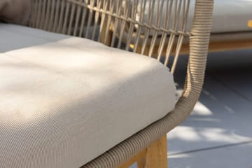 Chania sofagruppe 2-seters sofa + 2 lenestoler med bord utendørs - Brun - Hagemøbler & utemiljø - Hagegruppe - Sofagruppe utendørs