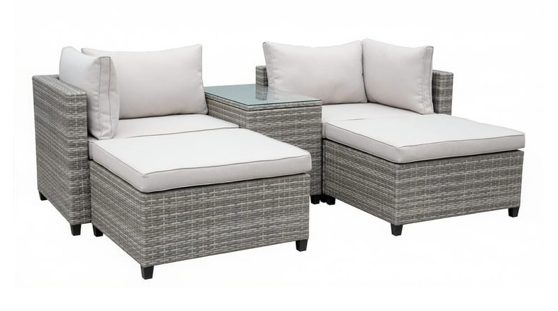 Dramilo Loungegruppe - Beige - Hagemøbler & utemiljø - Hagegruppe - Sofagruppe utendørs