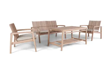 Elkest loungegruppe utendørs - Beige - Hagemøbler & utemiljø - Hagegruppe - Sofagruppe utendørs