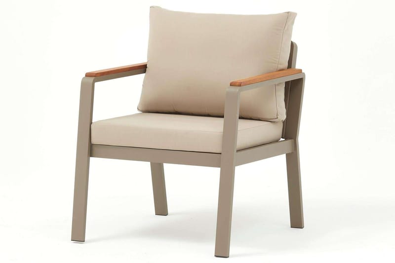 Estra Loungegruppe utendørs - Beige - Hagemøbler & utemiljø - Hagegruppe - Sofagruppe utendørs