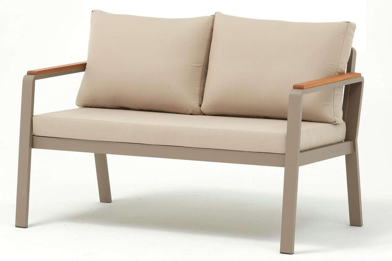Estra Loungegruppe utendørs - Beige - Hagemøbler & utemiljø - Hagegruppe - Sofagruppe utendørs