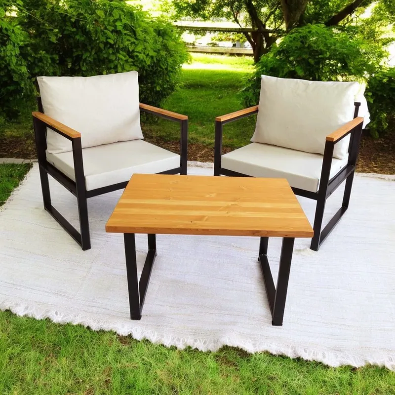 Feylan 2-seters Sofagruppe Utendørs - Beige - Hagemøbler & utemiljø - Hagegruppe - Sofagruppe utendørs