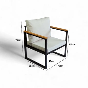 Feylan 2-seters Sofagruppe Utendørs - Beige - Hagemøbler & utemiljø - Hagegruppe - Sofagruppe utendørs