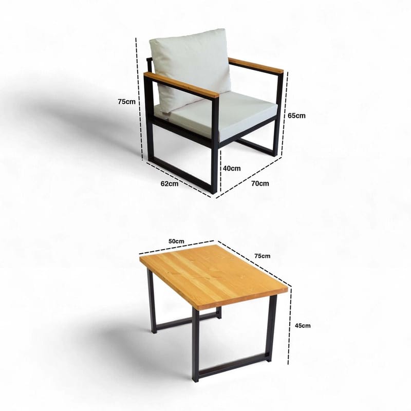 Feylan Sofagruppe Utendørs - Beige - Hagemøbler & utemiljø - Hagegruppe - Sofagruppe utendørs