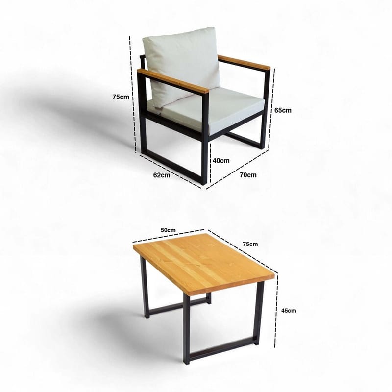 Feylan Sofagruppe Utendørs - Beige - Hagemøbler & utemiljø - Hagegruppe - Sofagruppe utendørs