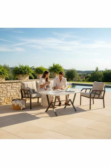 Garden Lounge Set Atelier Del Sofa Beige - Hagemøbler & utemiljø - Hagegruppe - Sofagruppe utendørs