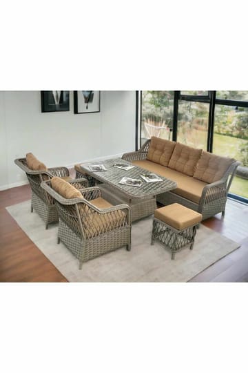Garden Lounge Set Atelier Del Sofa Beige - Hagemøbler & utemiljø - Hagegruppe - Sofagruppe utendørs