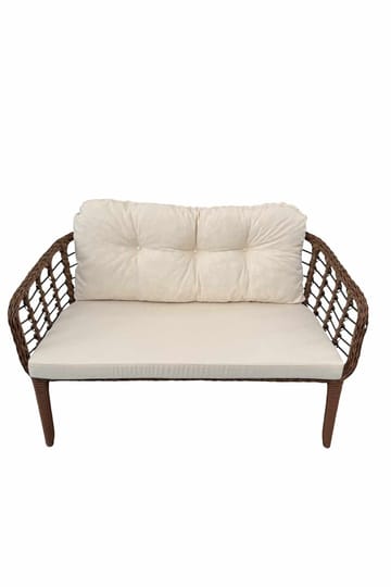 Garden Lounge Set Atelier Del Sofa Brun krem - Hagemøbler & utemiljø - Hagegruppe - Sofagruppe utendørs