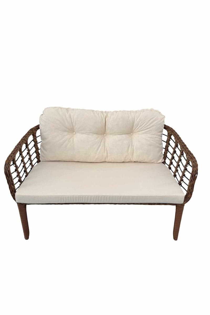 Garden Lounge Set Atelier Del Sofa Brun krem - Hagemøbler & utemiljø - Hagegruppe - Sofagruppe utendørs