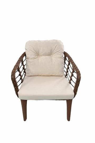 Garden Lounge Set Atelier Del Sofa Brun krem - Hagemøbler & utemiljø - Hagegruppe - Sofagruppe utendørs