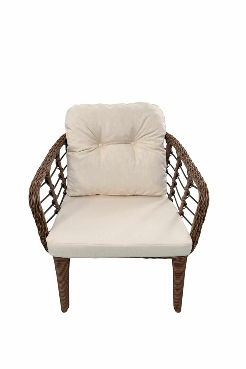 Garden Lounge Set Atelier Del Sofa Brun krem - Hagemøbler & utemiljø - Hagegruppe - Sofagruppe utendørs