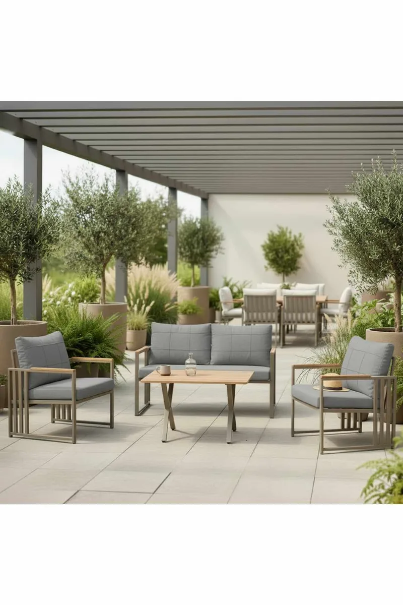 Garden Lounge Set Atelier Del Sofa Grå