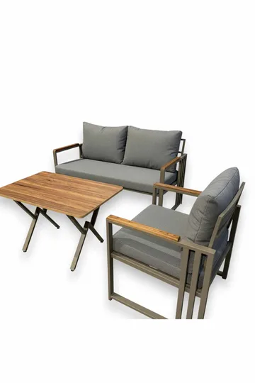 Garden Lounge Set Atelier Del Sofa Grå - Hagemøbler & utemiljø - Hagegruppe - Sofagruppe utendørs