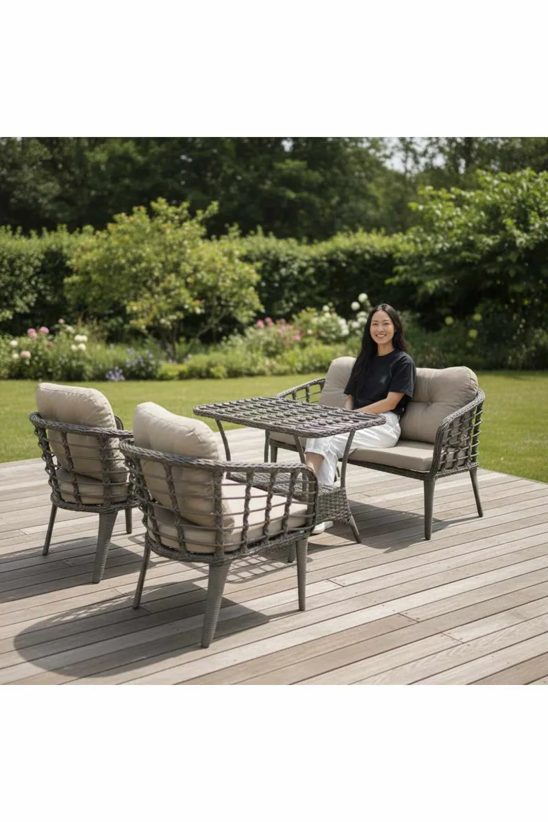 Garden Lounge Set Atelier Del Sofa Grå