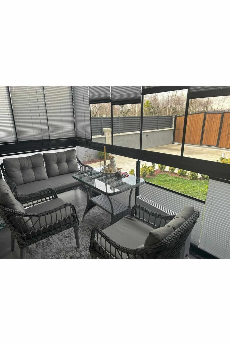 Garden Lounge Set Atelier Del Sofa Grå - Hagemøbler & utemiljø - Hagegruppe - Sofagruppe utendørs