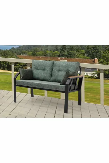 Garden Lounge Set Atelier Del Sofa Grønn svart - Hagemøbler & utemiljø - Hagegruppe - Sofagruppe utendørs