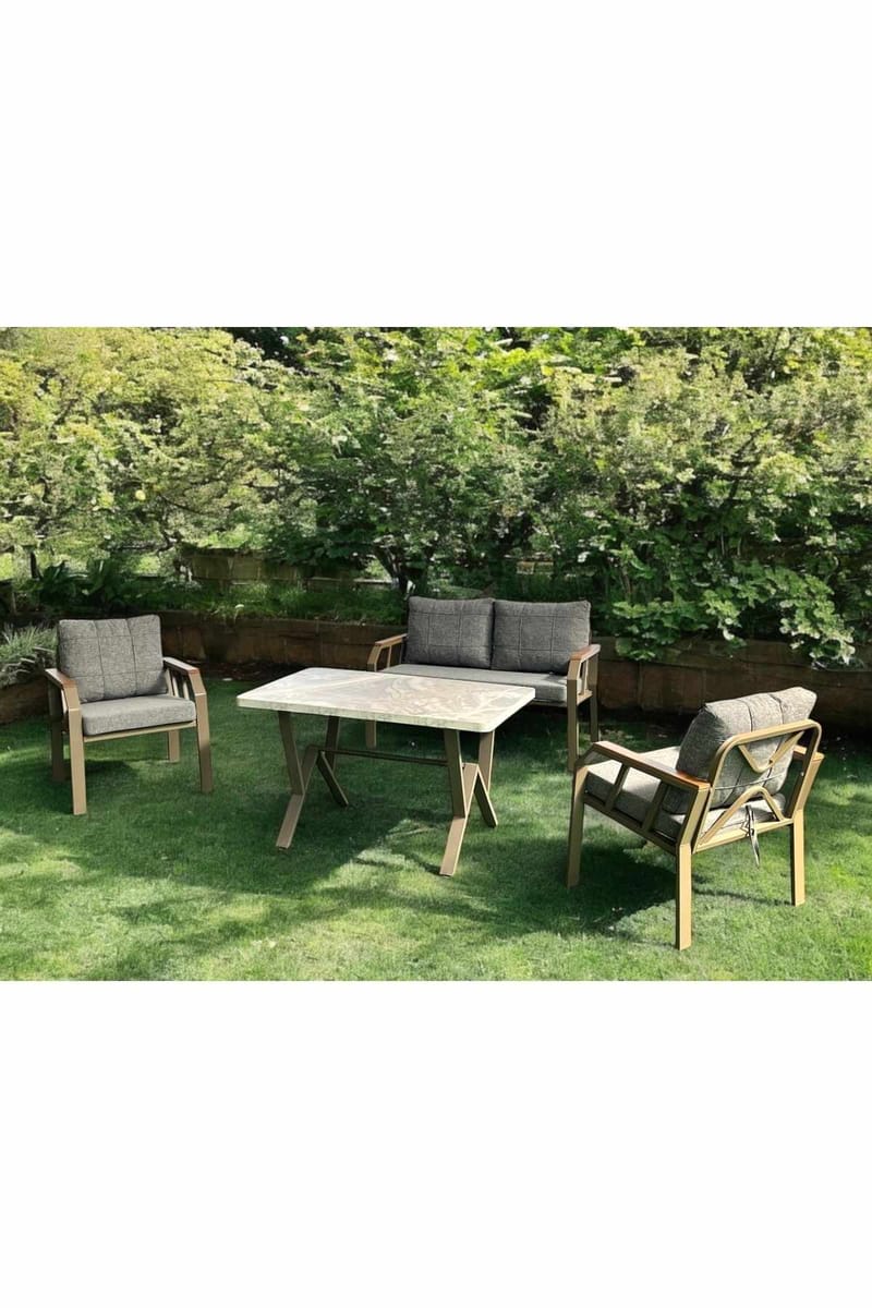 Garden Lounge Set Atelier Del Sofa Honninggrå - Hagemøbler & utemiljø - Hagegruppe - Sofagruppe utendørs