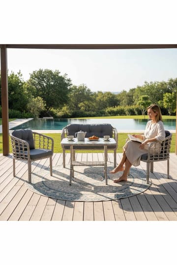 Garden Lounge Set Atelier Del Sofa Mørk grå