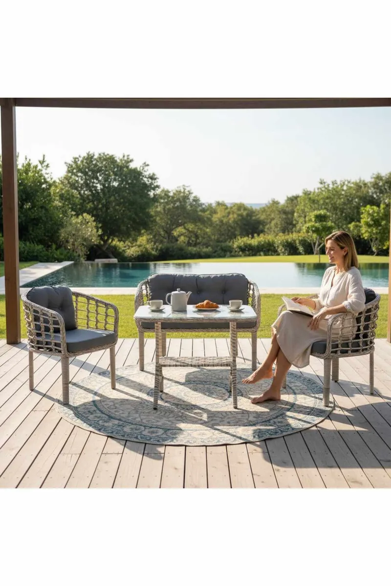 Garden Lounge Set Atelier Del Sofa Mørk grå, Mørkegrå