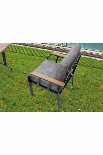 Garden Lounge Set Atelier Del Sofa Mørk grå - Hagemøbler & utemiljø - Hagegruppe - Sofagruppe utendørs