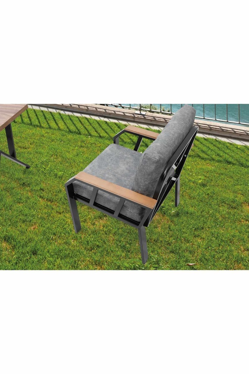 Garden Lounge Set Atelier Del Sofa Mørk grå - Hagemøbler & utemiljø - Hagegruppe - Sofagruppe utendørs