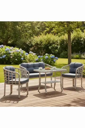 Garden Lounge Set Atelier Del Sofa Mørk grå - Hagemøbler & utemiljø - Hagegruppe - Sofagruppe utendørs