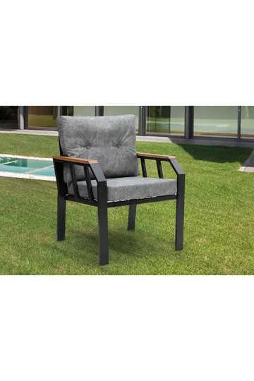 Garden Lounge Set Atelier Del Sofa Mørk grå - Hagemøbler & utemiljø - Hagegruppe - Sofagruppe utendørs