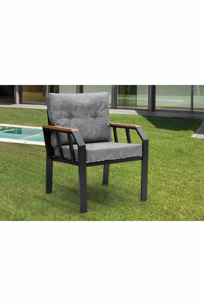 Garden Lounge Set Atelier Del Sofa Mørk grå - Hagemøbler & utemiljø - Hagegruppe - Sofagruppe utendørs